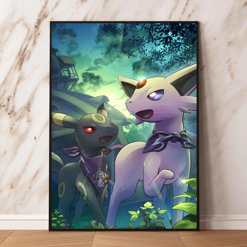 👻 Quadro Gengar Pokémon - Stampa Premium su Tela Senza Cornice