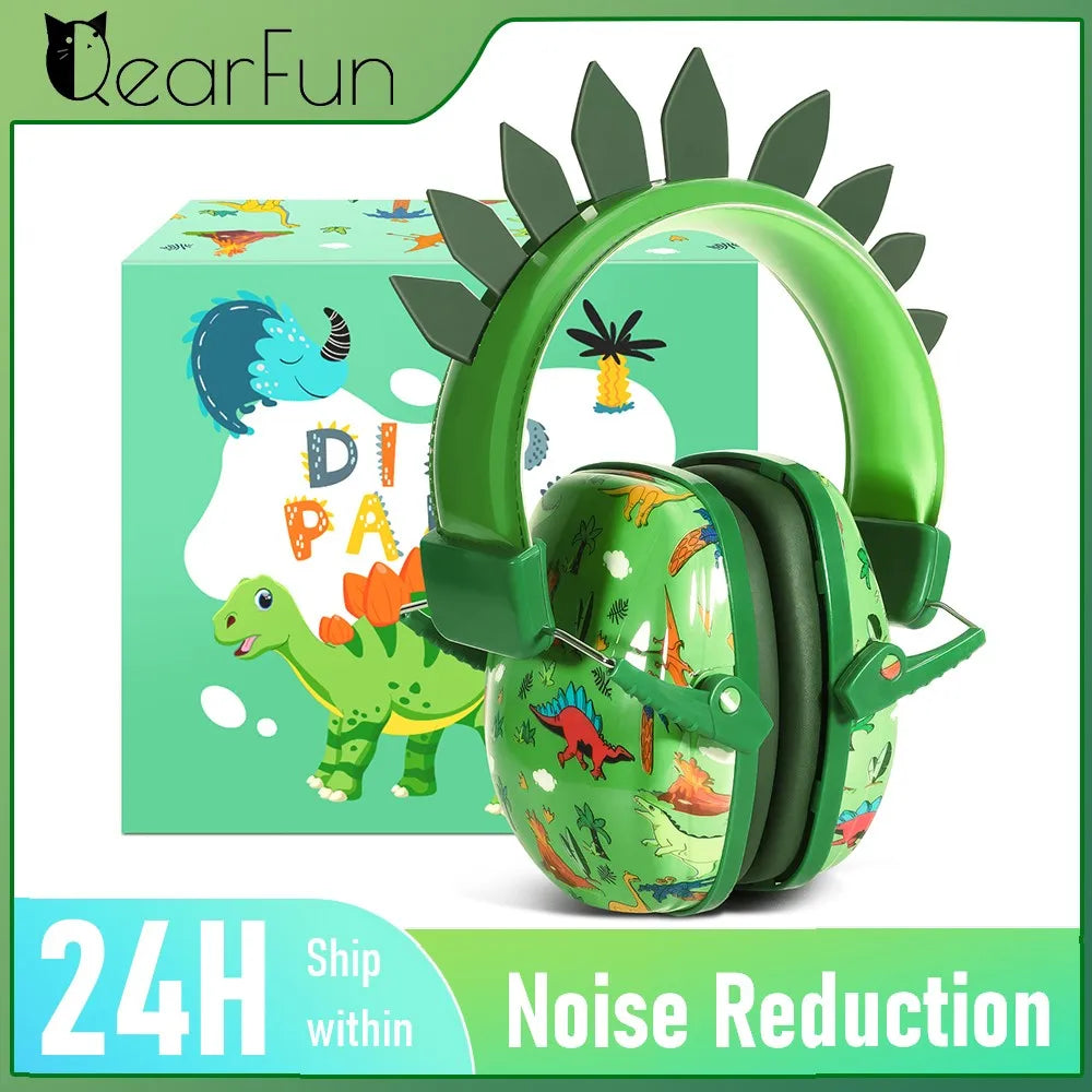 🦕🎧 Cuffie Antirumore per Bambini - Design Dinosauro & Unicorno!