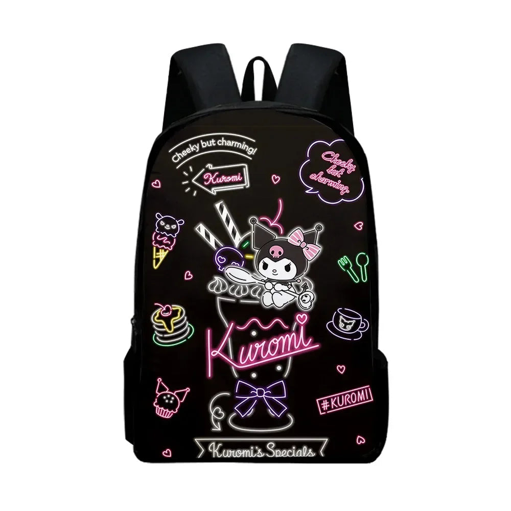 🎀 Zaino Kuromi & My Melody Scuola Portapranzo Astuccio