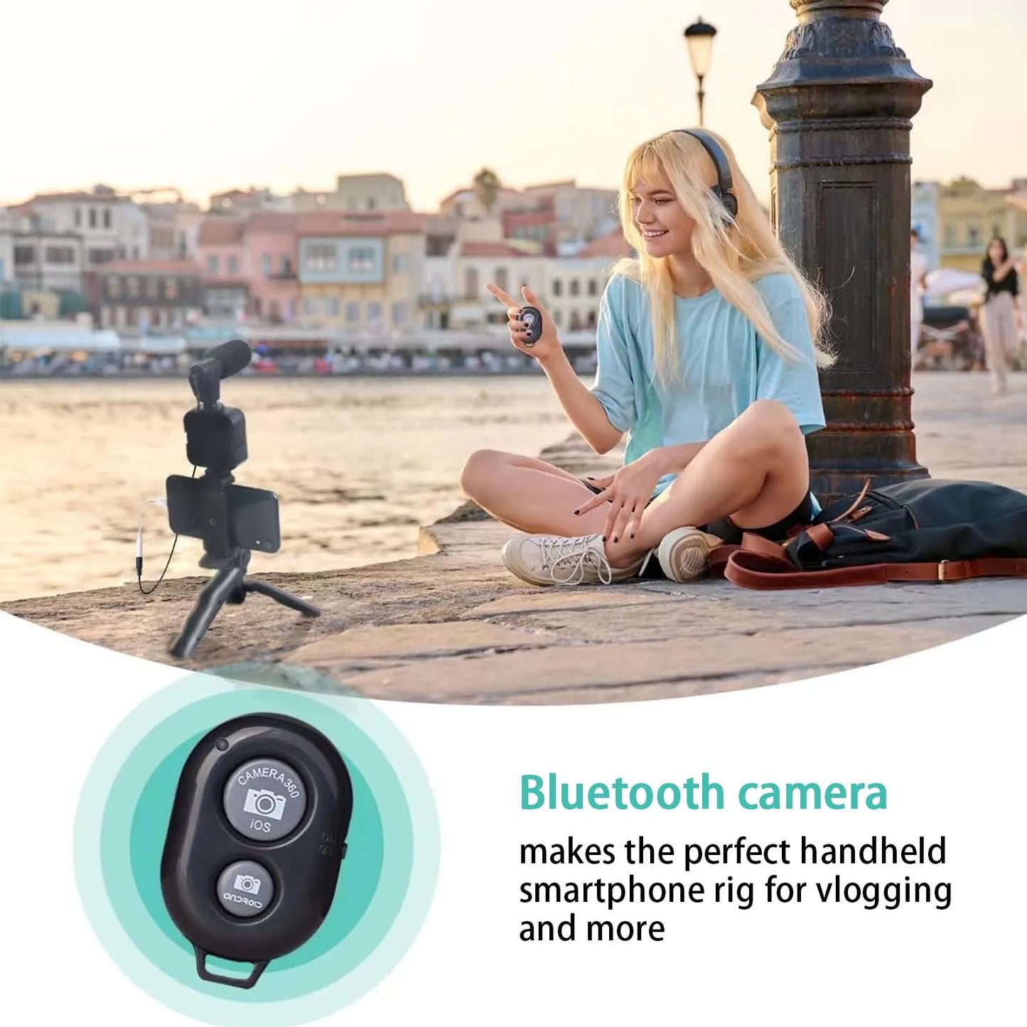 🎥 Kit Vlogging Smartphone - Microfono + Treppiede, Per TikTok, YouTube, Live!
Audio cristallino e video stabili. Per creator e influencer!