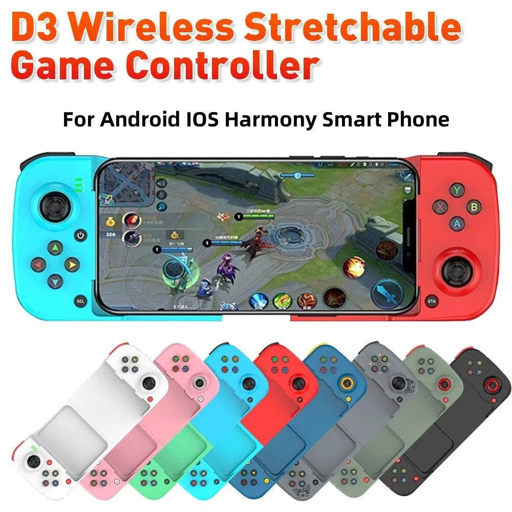 🎮Controller Wireless Estensibile | Gamepad Bluetooth 5.0 per Android/iOS | Compatibile con Samsung/Huawei/Iphone| Design Ergonomico & Portatile