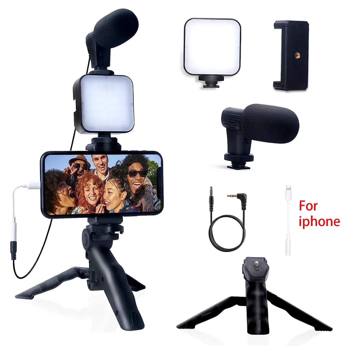 🎥 Kit Vlogging Smartphone - Microfono + Treppiede, Per TikTok, YouTube, Live!
Audio cristallino e video stabili. Per creator e influencer!