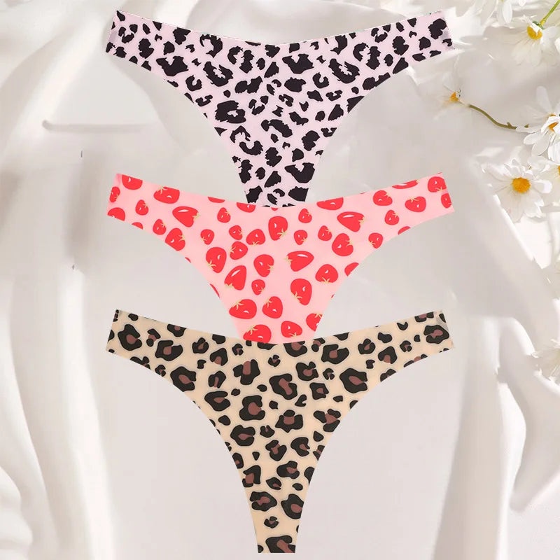 3 Mutandine Sexy Donna - Perizoma T-Back Vita Bassa - Intimo Colorato Senza Cuciture