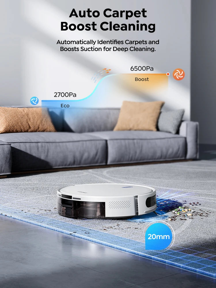 🌟 L10 Robot 2-in-1: Aspira 6500Pa + Mop | LiDAR Smart, App, 150min | Per Pavimenti & Tappeti