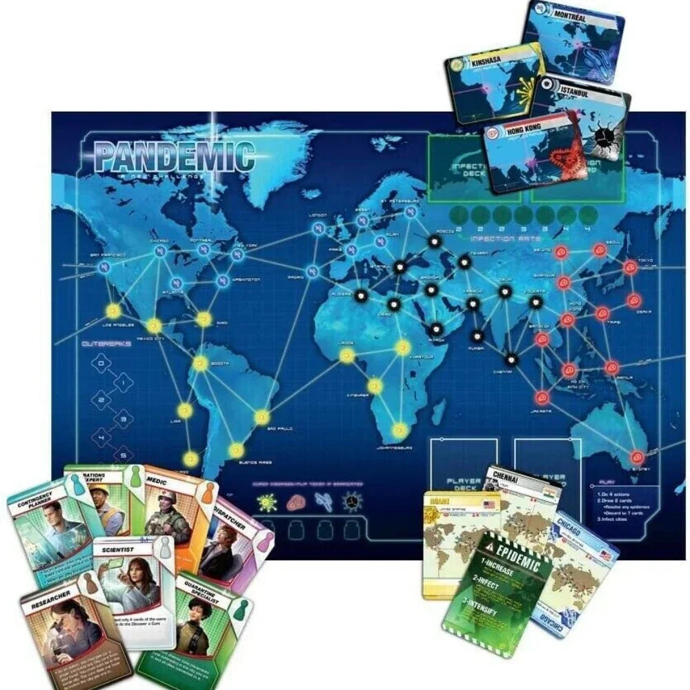 🦠 Pandemic Gioco da Tavolo | NUOVO | Cooperativo | Regalo Ideale per Appassionati