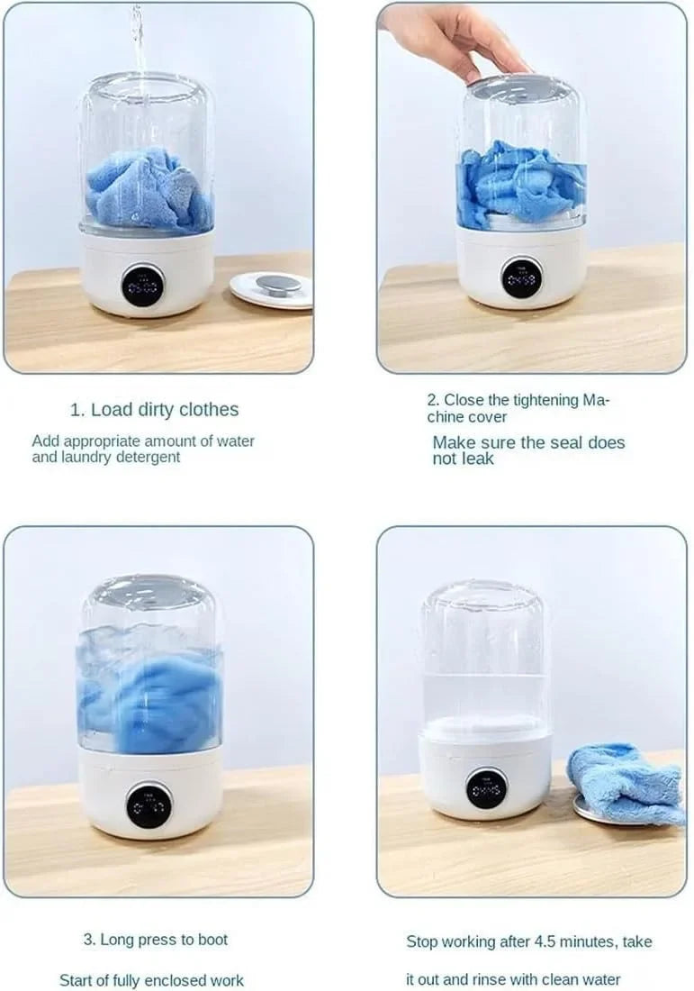 Mini Lavatrice Wireless 1L - Per Intima/Calzini - Disidratabile