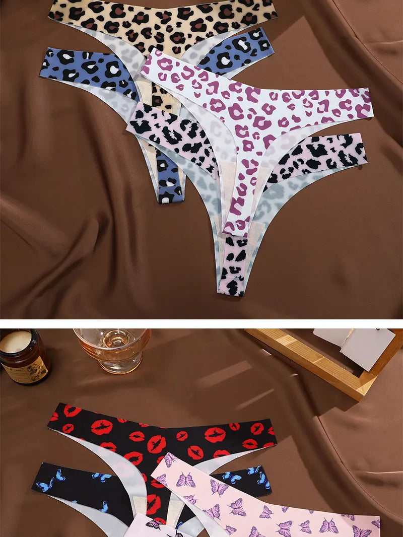 3 Mutandine Sexy Donna - Perizoma T-Back Vita Bassa - Intimo Colorato Senza Cuciture