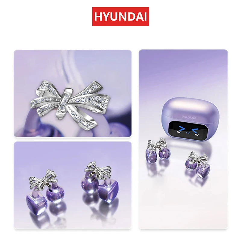 🎧 Auricolari HYUNDAI HY-C02 - Schermo LCD Touch, Autonomia 24h, Noise Cancelling