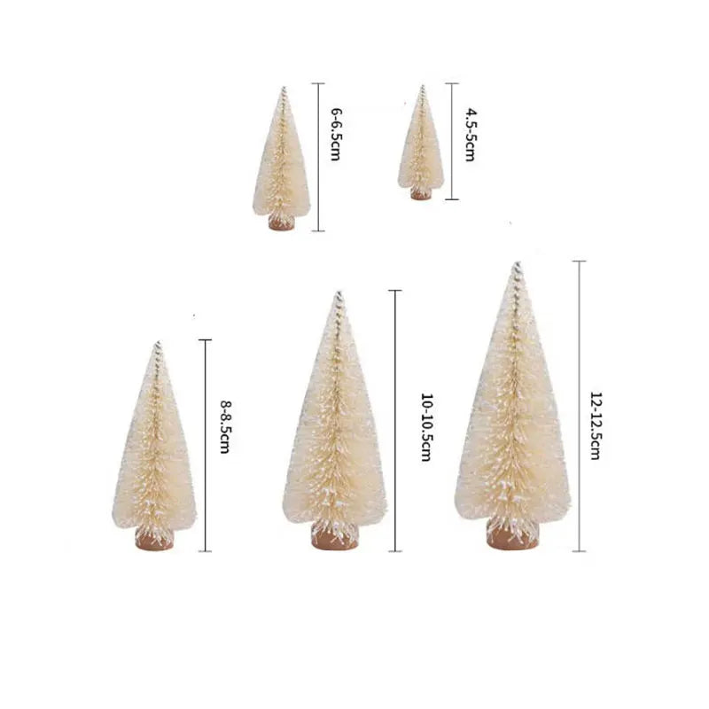 Albero di Natale Artificiale Piccolo in Sisal! Decorazione da Tavolo per Casa e Regalo. Effetto Aghi di Cedro/Pino 🎄✨