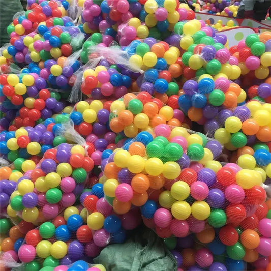 100PCS Palline Colorate da Piscina! Morbide, sicure e divertenti per bambini. 🎯 Eco-friendly, anti-stress, perfette per mare/piscina