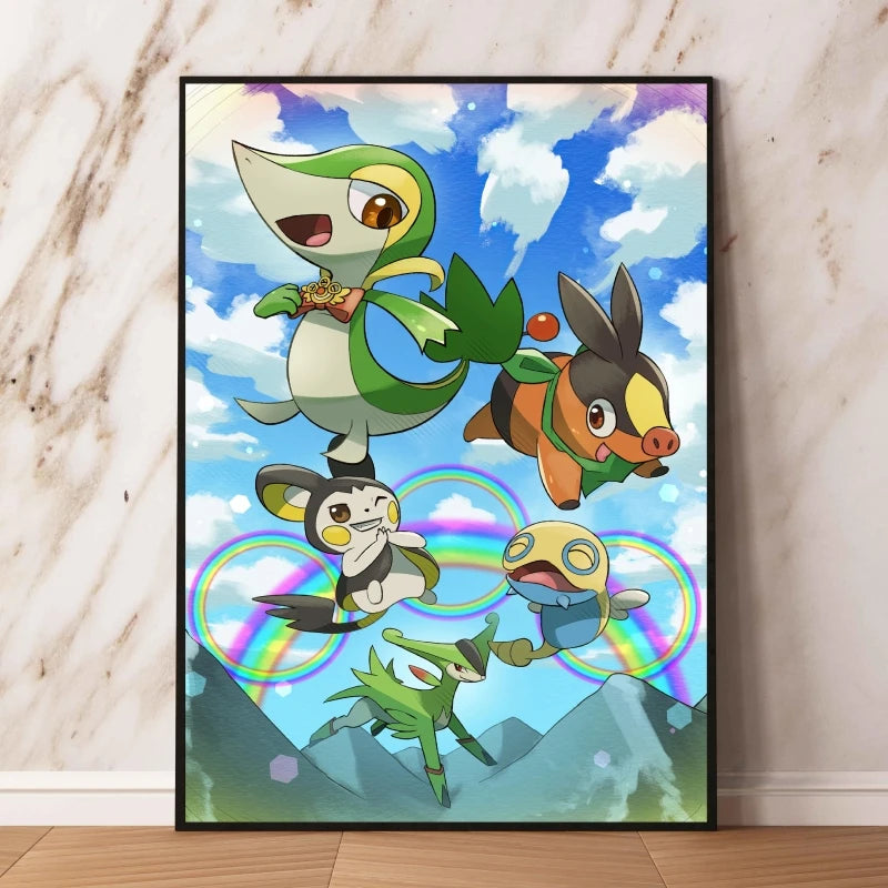 👻 Quadro Gengar Pokémon - Stampa Premium su Tela Senza Cornice