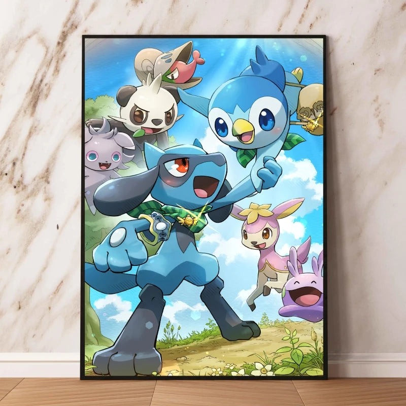 👻 Quadro Gengar Pokémon - Stampa Premium su Tela Senza Cornice