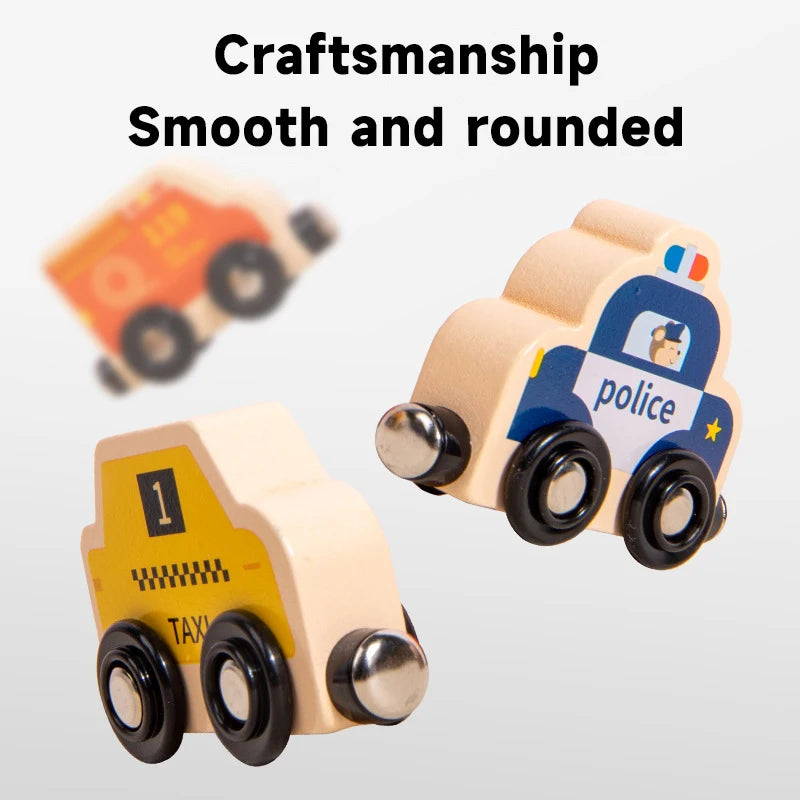 🚂 Treno Magnetico in Legno Montessori - Giocattolo Educativo