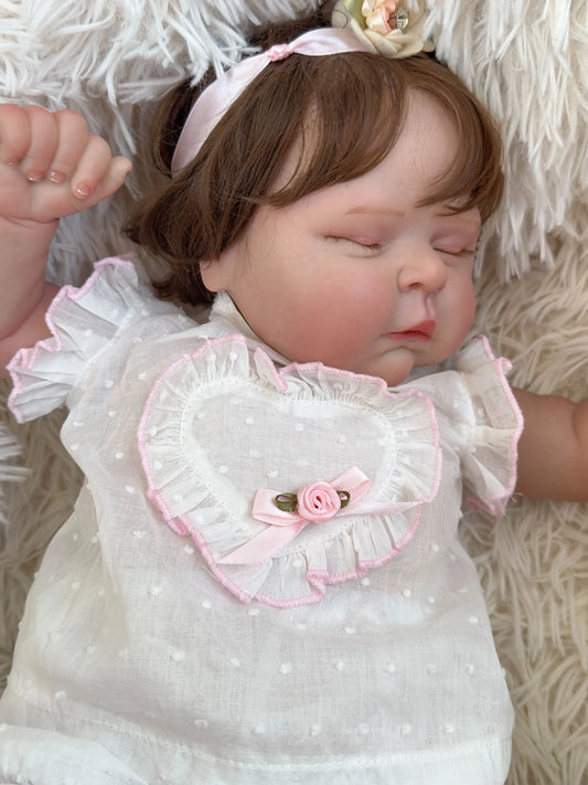 Bambola Reborn iperrealistica 50cm - Pelle 3D morbidissima con vene visibili
