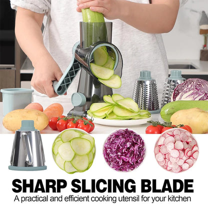 Grattugia Manuale 3 in 1 per Verdure, Formaggio e Frutta Secca