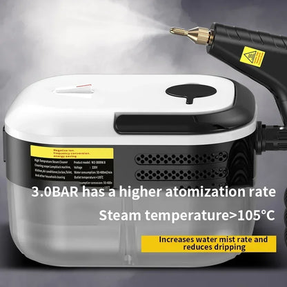 Pulitore a Vapore Portatile Sterilizza Auto, Divani Cucina Condizionamento 105°C