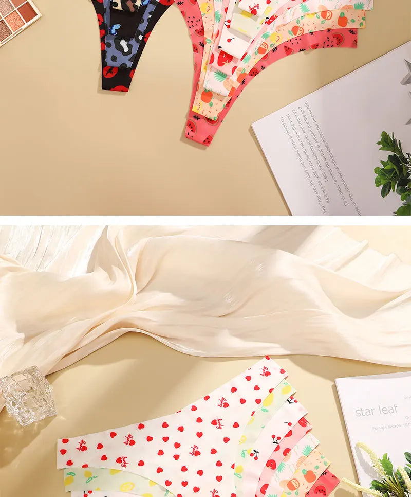 3 Mutandine Sexy Donna - Perizoma T-Back Vita Bassa - Intimo Colorato Senza Cuciture