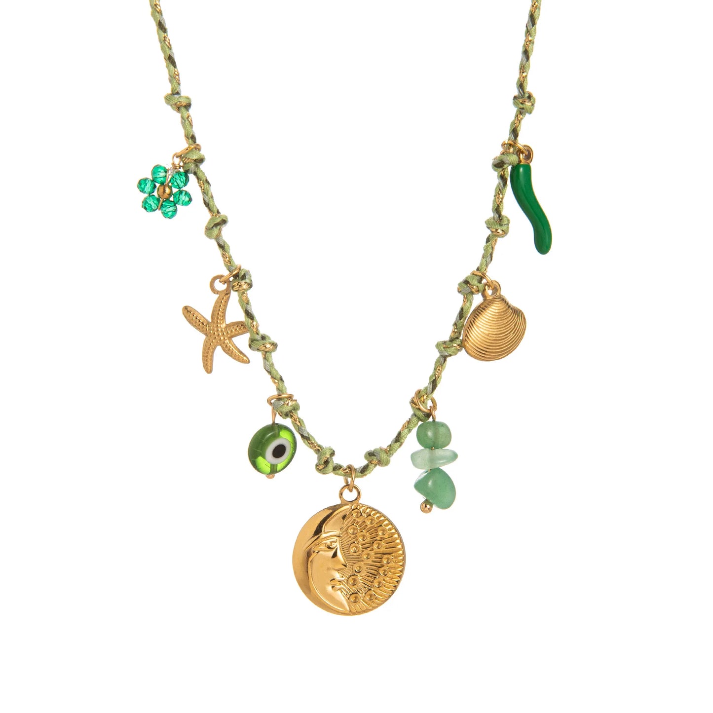 Collana Multicolor Donna Vari Ciondoli