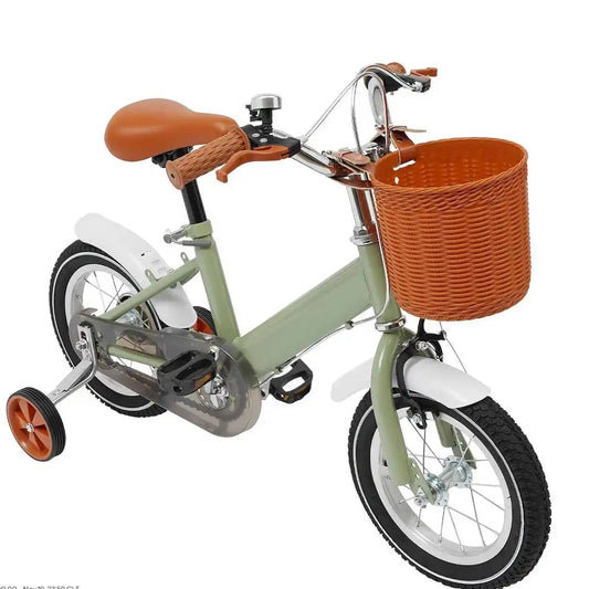 Bicicletta Bambini 12" con Rotelle 🚲 | Regolabile, Doppi Freni, Cestino