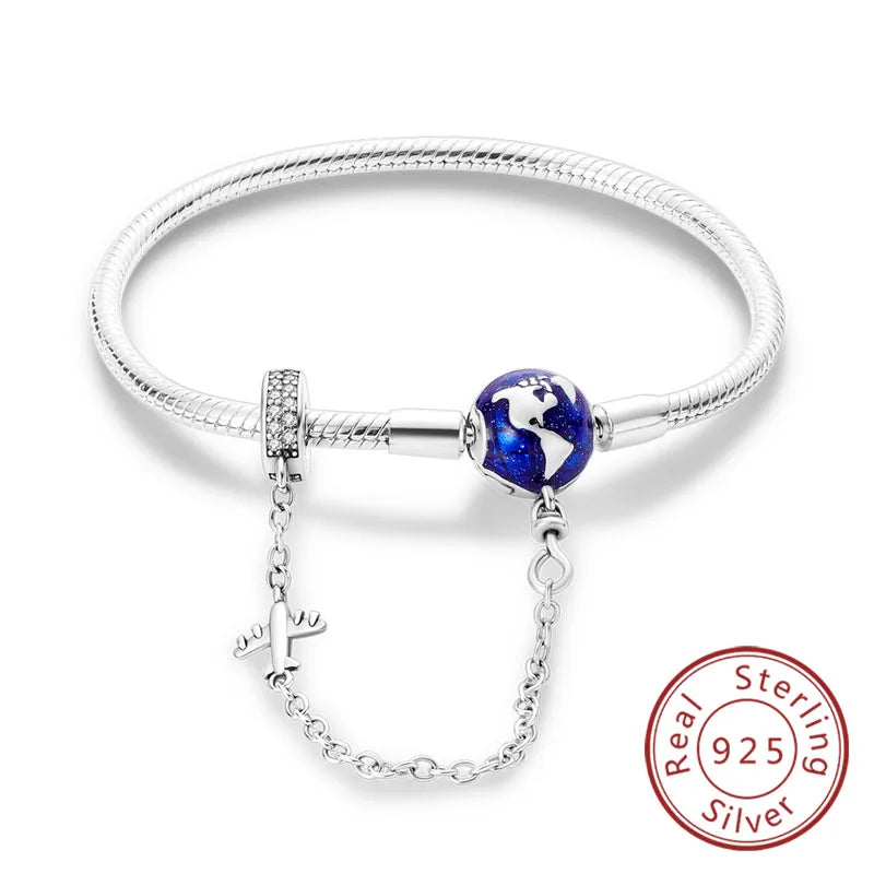 Bracciale in Argento 925 - Cuori con Zirconi, Regalo Perfetto per Donne, Gioiello Elegante e Personale