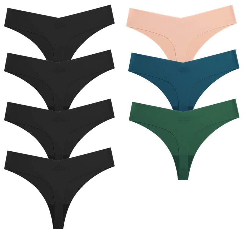 7 Lingerie Sexy Senza Cuciture - Perizoma/Tanga Seta Donna - Elegante & Comodo