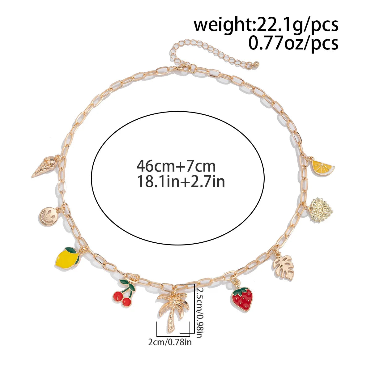 Collana Donna Retro: Ciondolo Occhio Malocchio, Croce e Stella Marina in Metallo - Gioiello con Elementi Marini