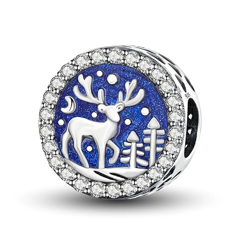 Perline Braccialetto 925 Argento Sterling | Charm Cane, Farfalla, Polpo | Gioielli Fai Da Te