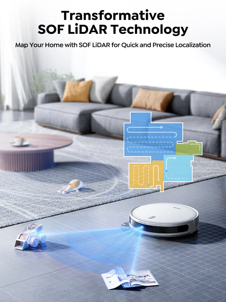 🌟 L10 Robot 2-in-1: Aspira 6500Pa + Mop | LiDAR Smart, App, 150min | Per Pavimenti & Tappeti