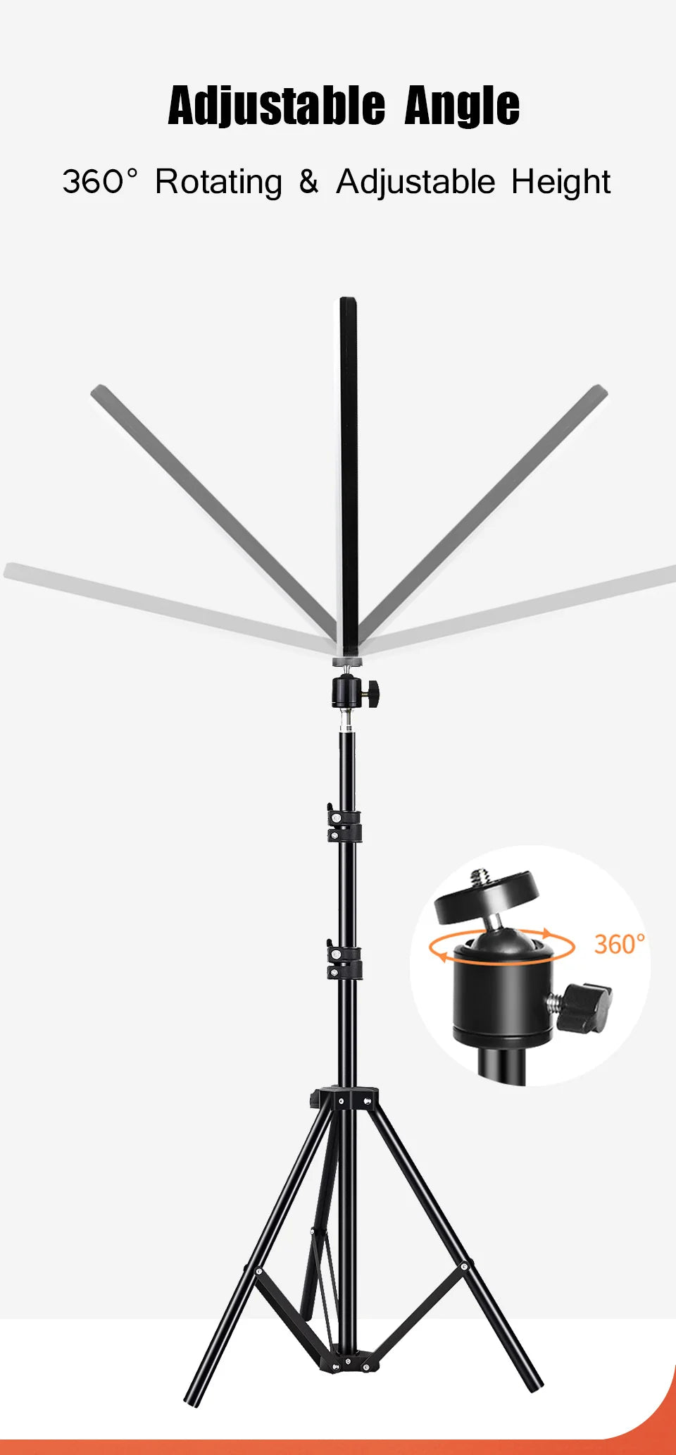 Luci LED per Video/Streaming - Kit Illuminazione con Treppiede per TikTok/Zoom