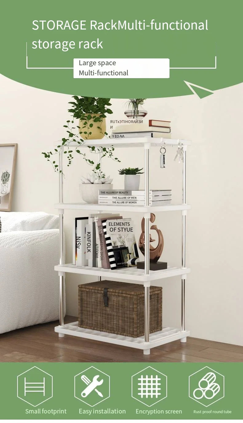 Scaffale Plastica 4 Piani - Ordine Garantito in Tutta la Casa