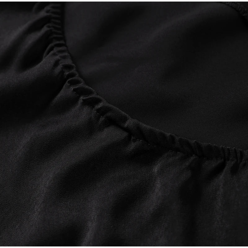 ABITO LUNGO ELEGANTE DONNA – Stile Senza Spalle con Schiena Nuda, Perfetto per l’Estate 2025!