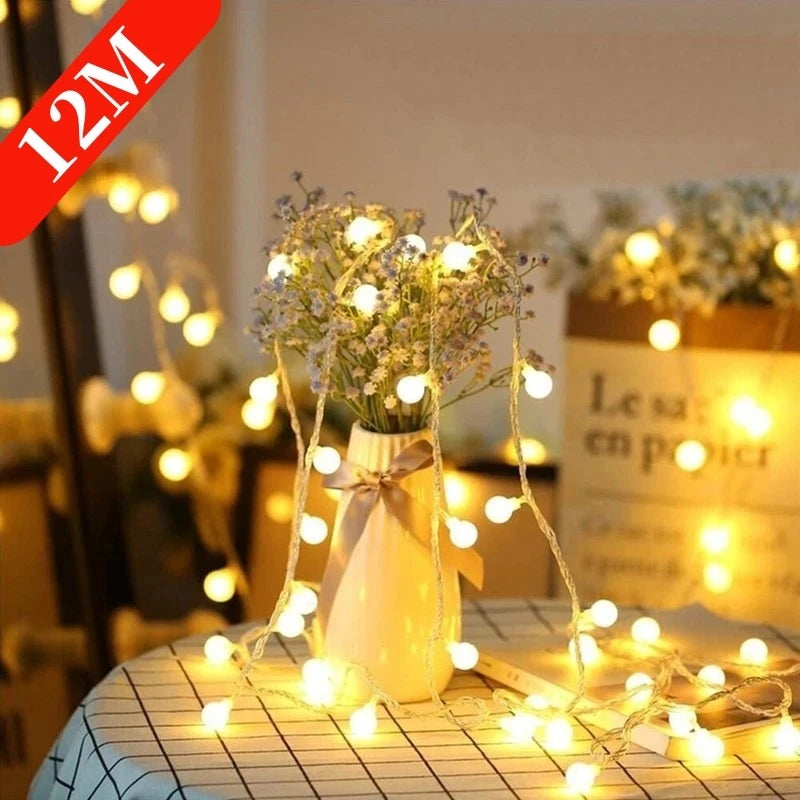 ✨ Luci LED a Sfera - 10 Metri, Alimentazione USB/Batteria, per Esterni e Decorazioni Natalizie!
Crea un'atmosfera magica in giardino, matrimoni o feste! Impermeabili e facili da installare.