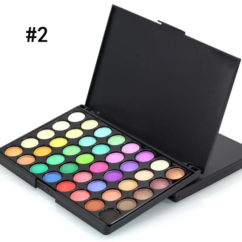 Palette Ombretti 40 Colori - Opachi & Lucidi, Terre Naturali - Trucco  a Lunga Durata, Antisbavature