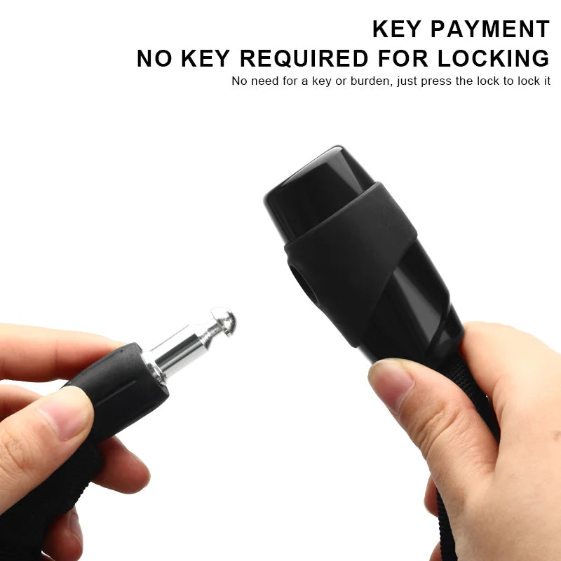 Lucchetto Catena RIDERACE per Bici/Scooter - Antifurto Alta Sicurezza con 2 Chiavi