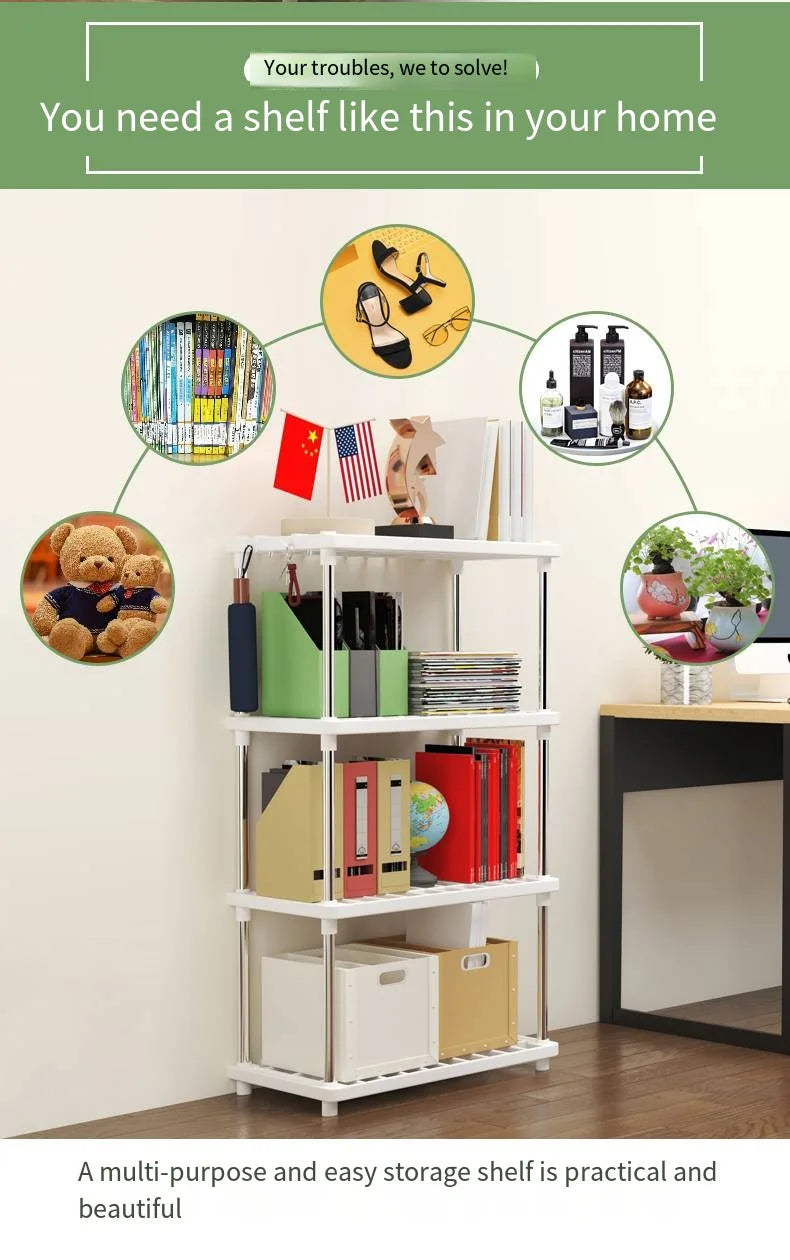 Scaffale Plastica 4 Piani - Ordine Garantito in Tutta la Casa