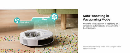 Robot Aspirapolvere 6000Pa con Mop, App e 210 Min di Autonomia