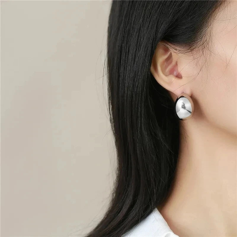 Orecchini Eleganti a Goccia con Chiusura a Pressione – Stile Classico e Alla Moda