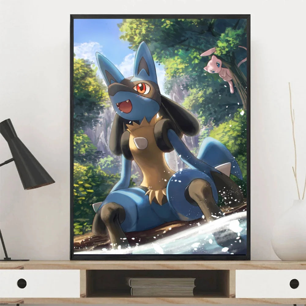 👻 Quadro Gengar Pokémon - Stampa Premium su Tela Senza Cornice