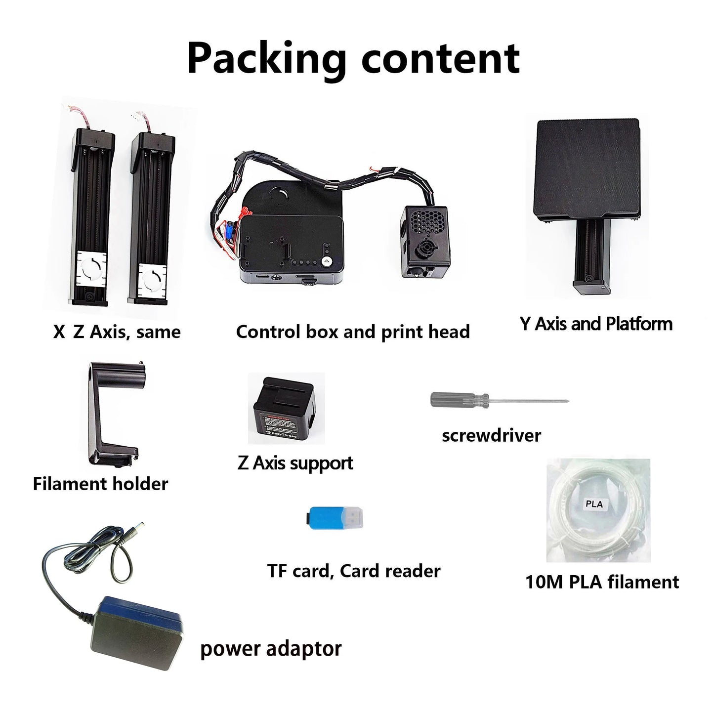Stampante 3D EasyThreed Base - Con Adattatore, Per PLA e TPU 1.75mm
