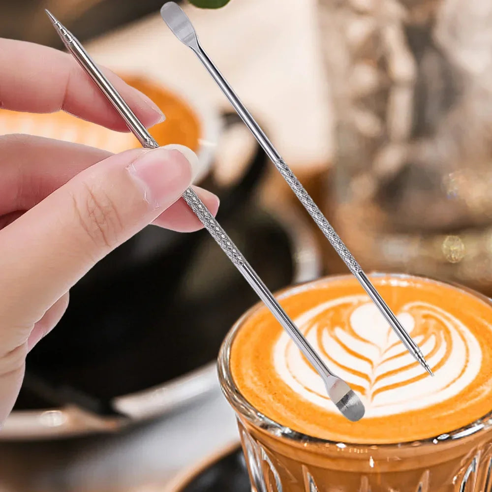 PENNA MAGICA PER LATTE ART – Trasforma ogni caffè in un capolavoro! ☕