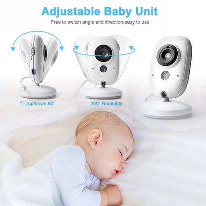 Baby Monitor 3.5" HD con Visione Notturna e Audio Bidirezionale