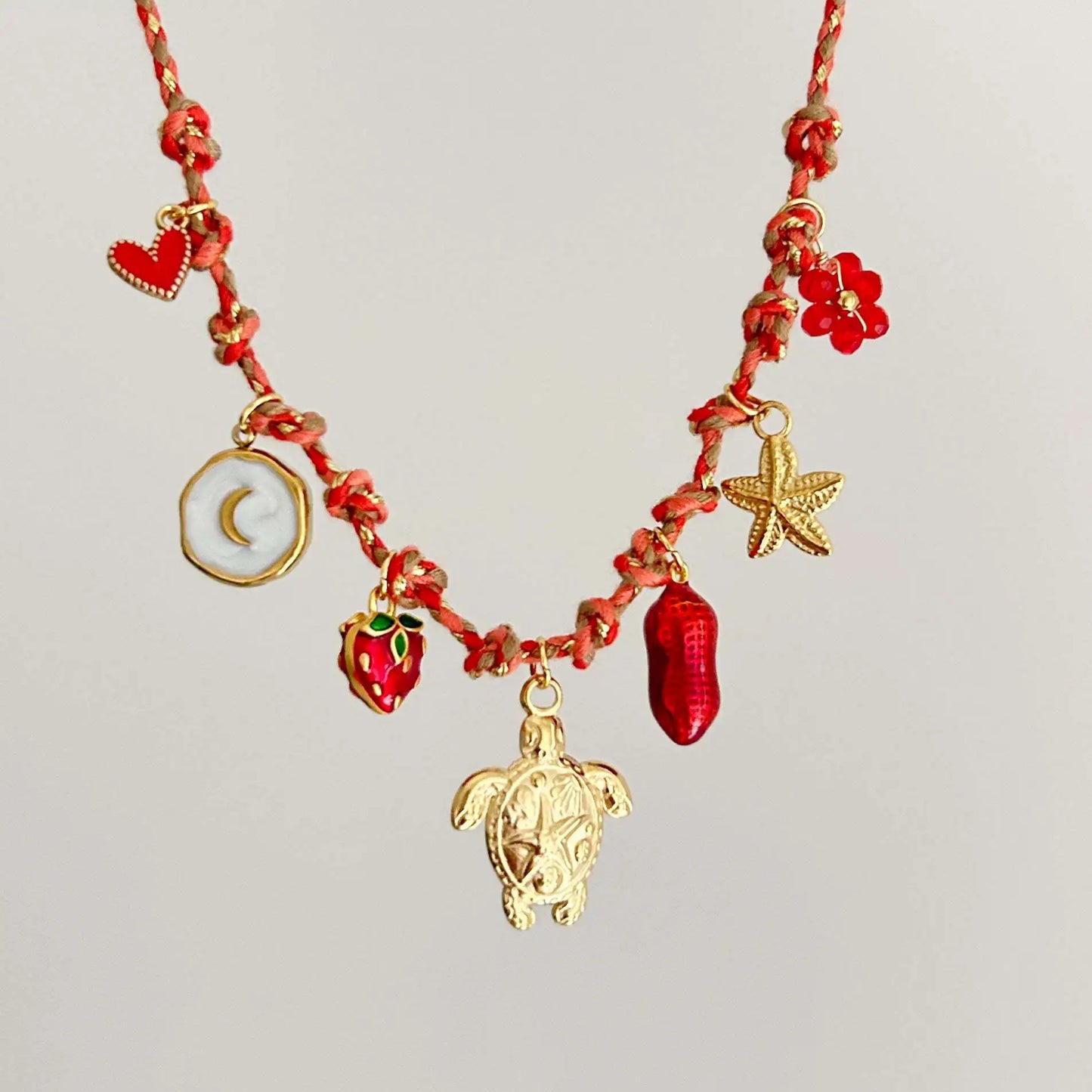 Collana Multicolor Donna Vari Ciondoli