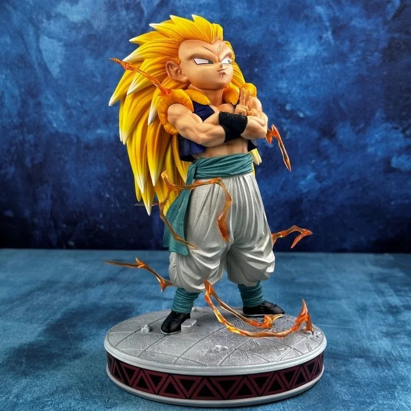 Gotenks SSJ3 25cm - Figura da Battaglia | Collezione Anime | Per Scrivania/Vetrina