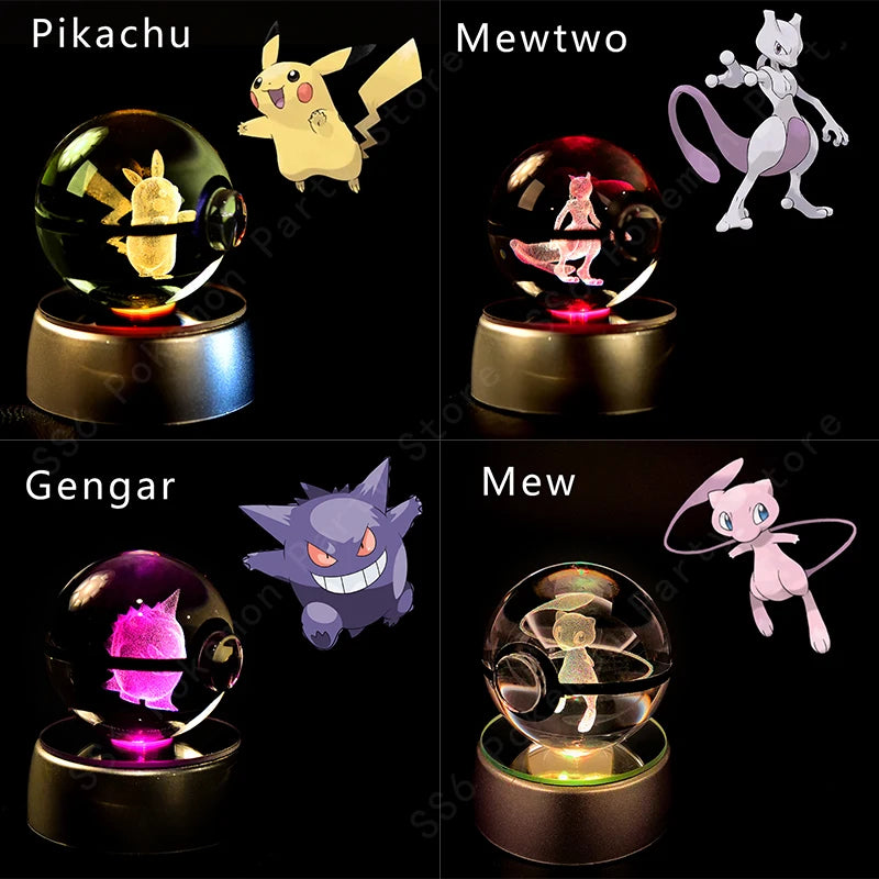 🔮 Sfera di Cristallo Pokemon - Lampada 3D con Pikachu, Gengar e Mewtwo, Regalo Perfetto per Fan!
Illumina la notte con i tuoi personaggi preferiti! Perfetta per camerette e collezionisti. ✨🎁