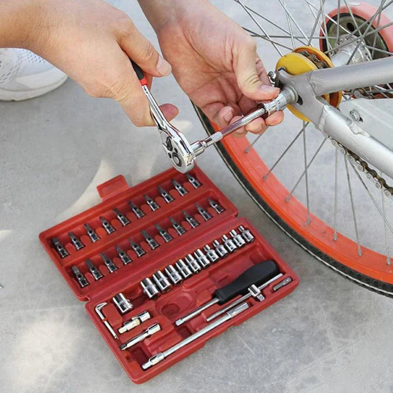 Kit 46 Chiavi Bussola Professionali - Per Auto, Moto, Riparazioni