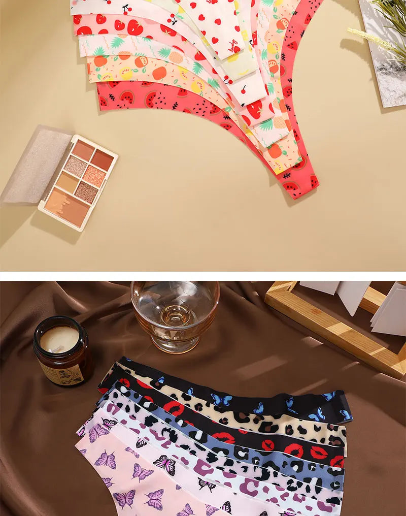 3 Mutandine Sexy Donna - Perizoma T-Back Vita Bassa - Intimo Colorato Senza Cuciture