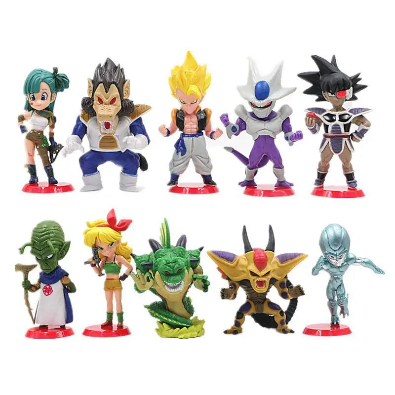 DRAGON BALL MINI SET | Scimmia Vegeta Gigante + 9 Personaggi | Collezione Completa