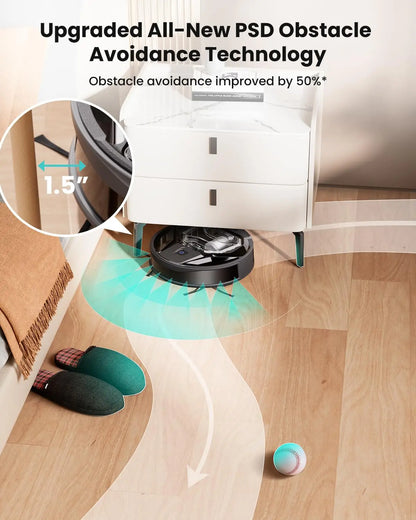 Robot Aspirapolvere 6000Pa con Mop, App e 210 Min di Autonomia