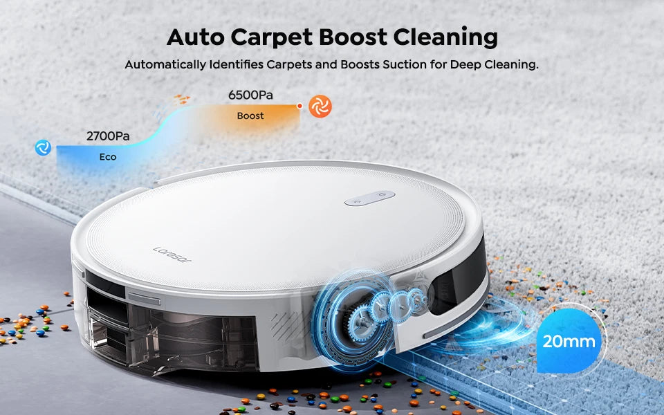 🌟 L10 Robot 2-in-1: Aspira 6500Pa + Mop | LiDAR Smart, App, 150min | Per Pavimenti & Tappeti