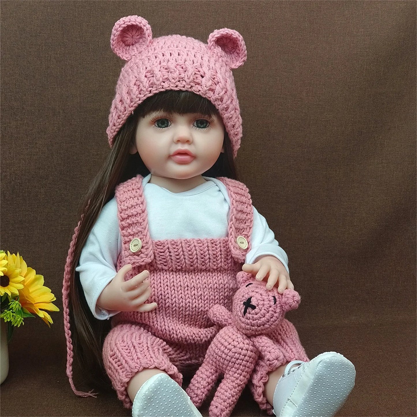 Bambola Reborn 50cm Realistica in Silicone/Vinile - Neonata Principessa Regalo